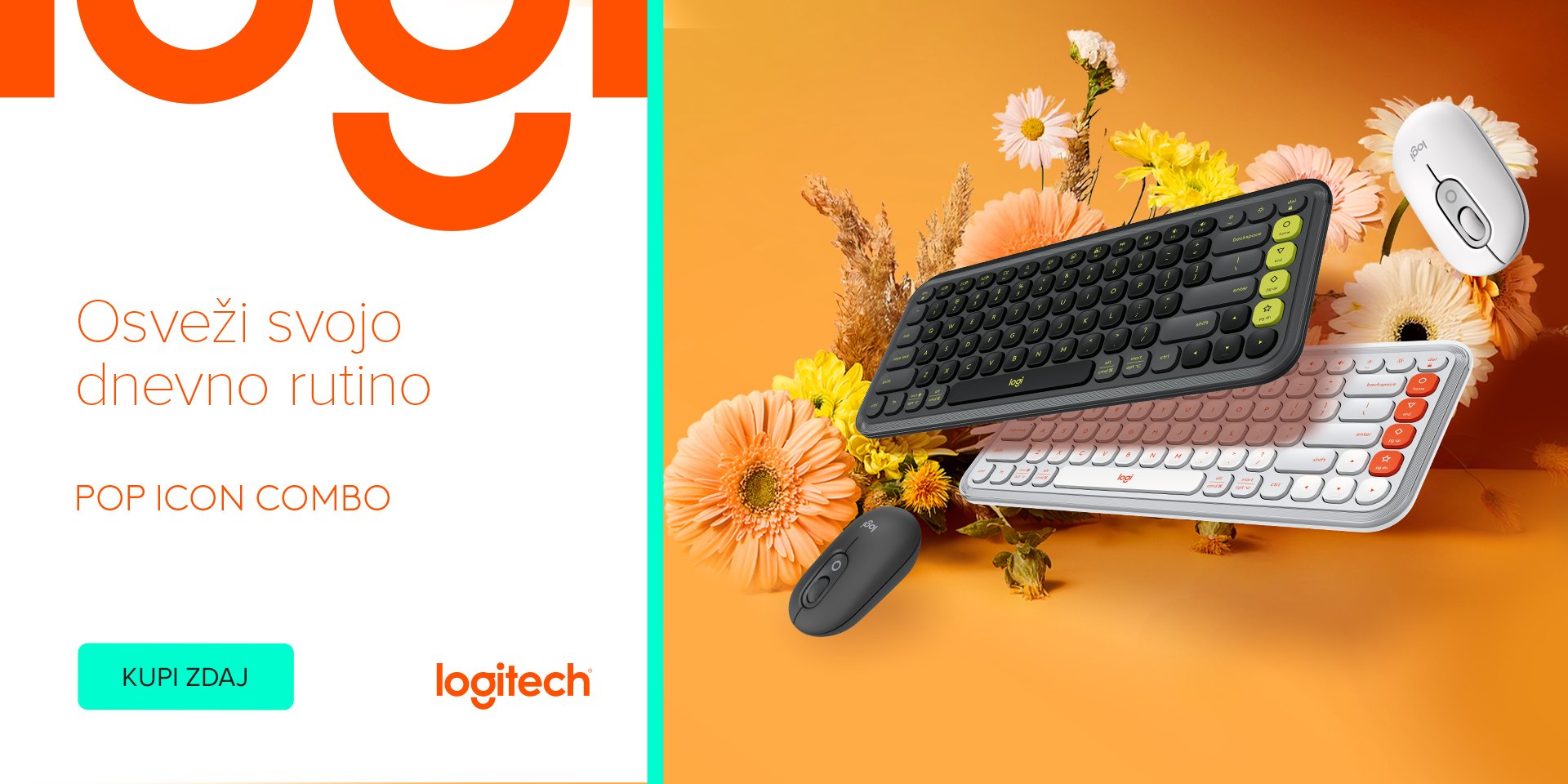 Akcija Logitech tipkovnice in miške